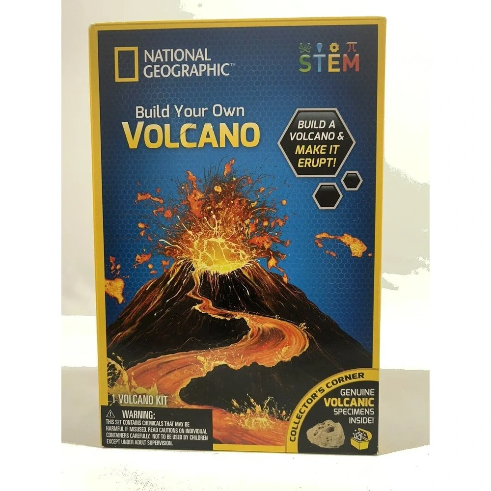 National Geographic Volcano Kit STEM Science Toy Kids Educational Experiment